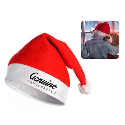 Santa Hat with Pom-Pom