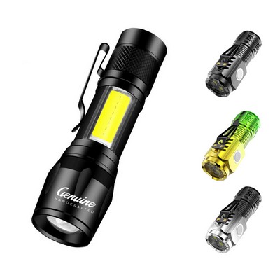 Adjustable Focus Waterproof LED Mini Flashlight
