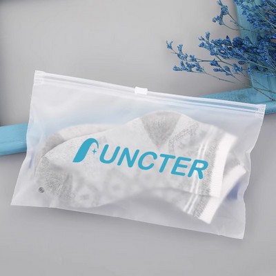 7.9 x 5.5" Horizontal Matte Frosted Storage Bag Waterproof Zip-Lock Seal Storage Bag Pack Pouch