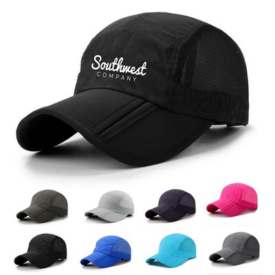 Foldable Mesh Sports Cap