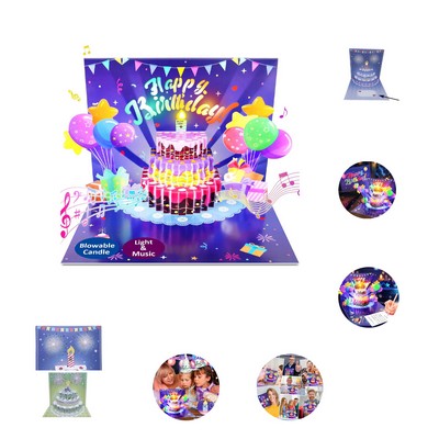 Musical Pop Up Birthday Cards w/Light
