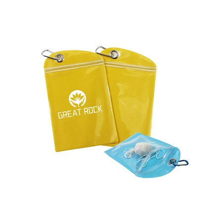 PVC Waterproof Packaging Bag W/ Carabiner & Ziplock