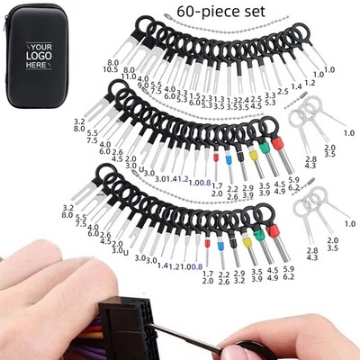 60pcs Portable Terminal Removal Key Tool