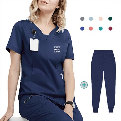 Medical Scrubs Uniform Top and Pants