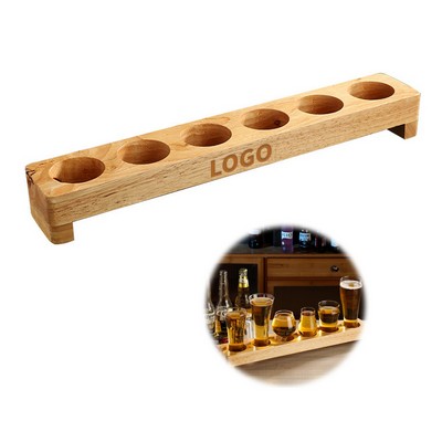 Wooden Shot Glasses Tray