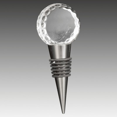 Crystal Golf Ball Wine Stopper