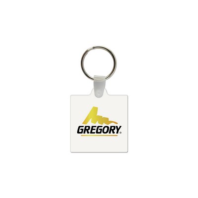 Square Shaped USA Made Vinyl Keychain