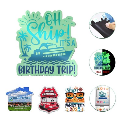 Custom 4'' Shaped Glow Magnets