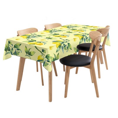 Customizable White Cotton Tablecloth