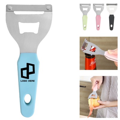 Stainless Steel 2-In-1 Kitchen Peeler Bottle Opener