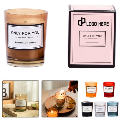 7.5 Oz. Scented Candles In Colorful Glass