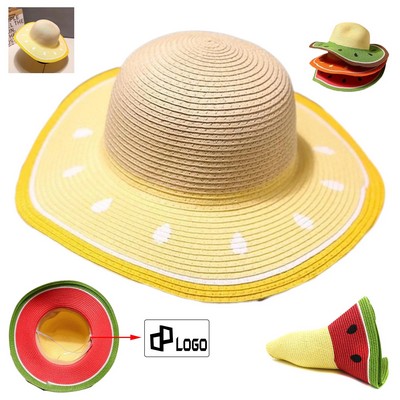 Women'S Summer Watermelon Sun Protective Straw Hat