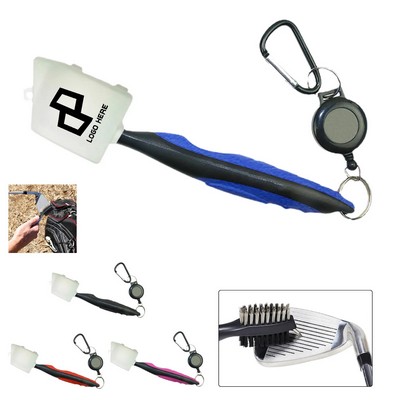 Two-Faced Golf Cleaning Brush W/ A Cap