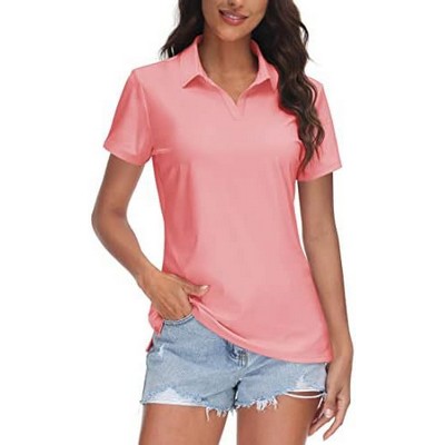 V Neck Polo Shirt For Woman