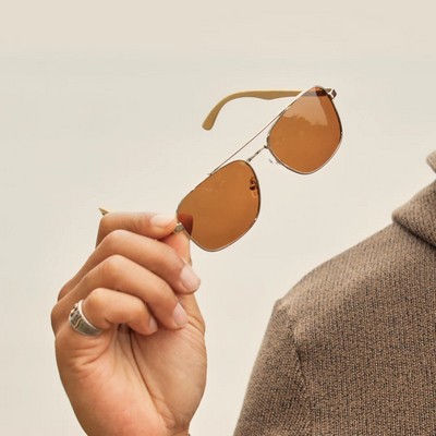 Rye Gold & Walnut Polarized Sunglasses