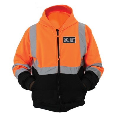 Hi-Visibility Safety Thermal Zippered Hoodie With Id