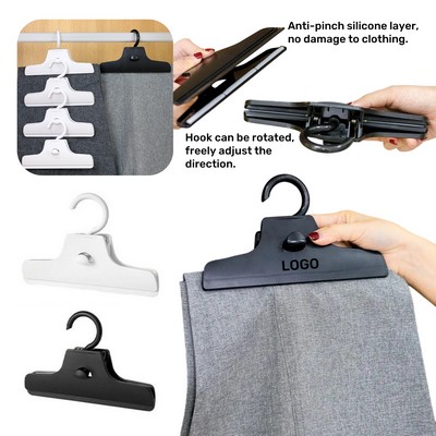 Stackable No Trace Hanger with Clips