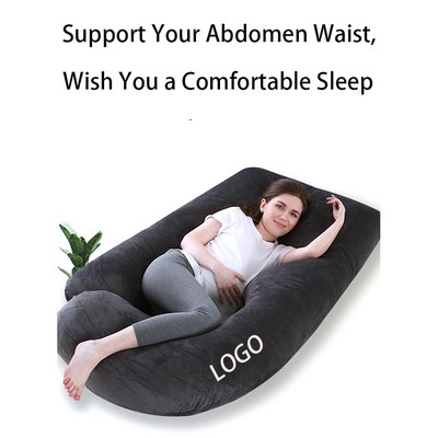 Custom High Density U Shaped Full Body Maternity Pregnancy Pillow