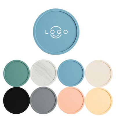 Silicone Coaster Round Thickened