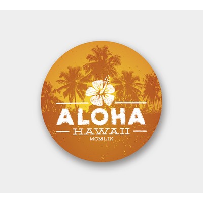 Circle - Permanent Writeable Matte Sticker - 2" Diameter