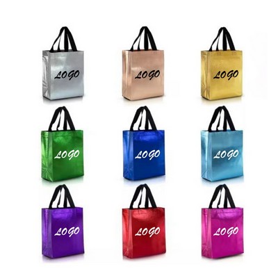 Glossy Metallic Non Woven Gift Bags