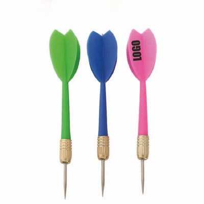15-Piece Bulk Steel Tip Dart Set (Assorted Colors)