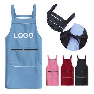 Polyester Work Bib Apron with Pocket