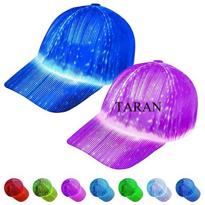 Light Up With Fiber Optic Luminous USB Charge Costume Party Hat