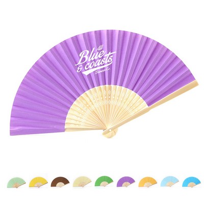 Traditional Paper Bamboo Folding Hand Fan