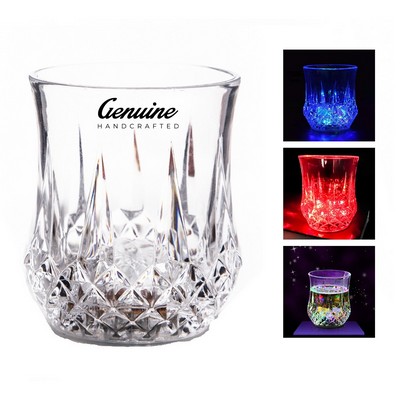 Blinking Crystal Cut Glass Light-Up Drinking Glass