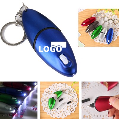 4 In1 Multi Functional Pen With Screwdriver, Led Light