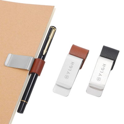Metal Clip With Pen Holder