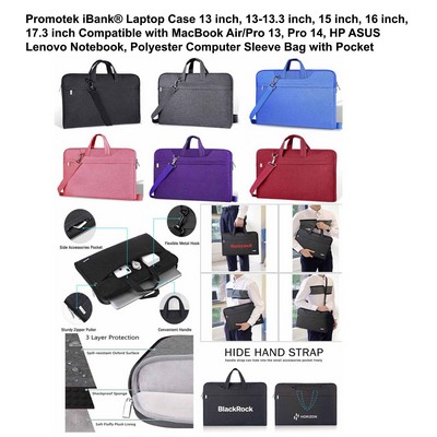 iBank ® Laptop Sleeve Case 15" Water-resistant Protective Fabric Bag