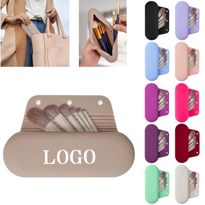 Silicone Magnetic Cosmetic Brush Bag