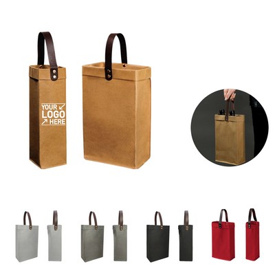 Reusable Single Wine Paper Bag