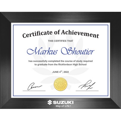 Borden - Certificate Frame (Black)