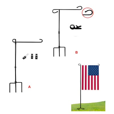 3-Prong Base Garden Flag Stand