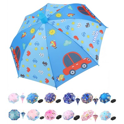 Reflective Round-Tip Children's Umbrella