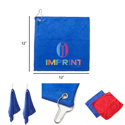 Microfiber Golf Towel with Carabiner