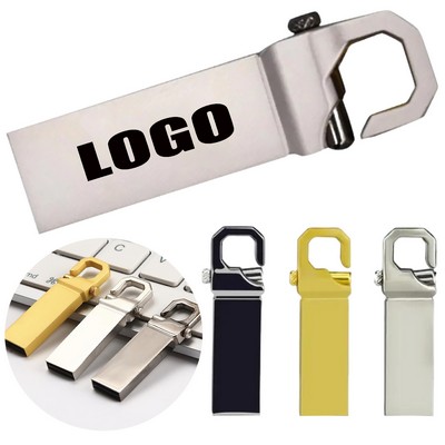 Metal USB Flash Drive With Hook 8GB