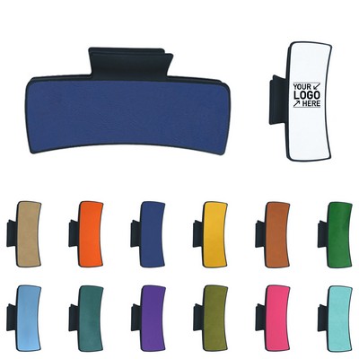 Leather Hair Claw Clip