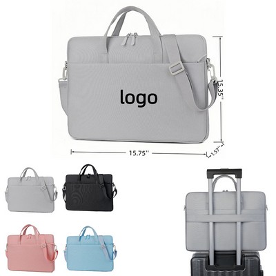 15.6" Airbag Handheld Laptop Bag for Business Commuting with Single Shoulder Crossbody Strap