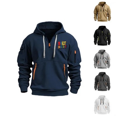 Multi-Pocket Zip Hoodie