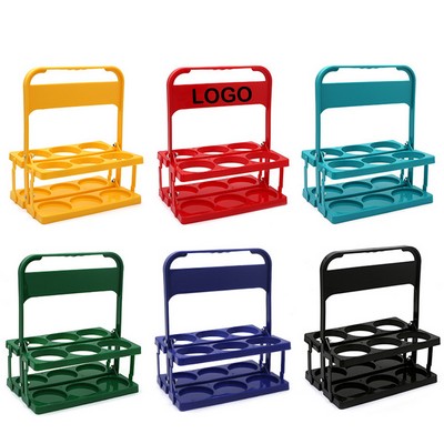 Foldable Plastic Beer Bottle Basket Holder