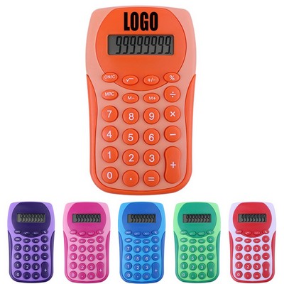 Colorful Plastic Body 8 Digit Display Pocket Calculator
