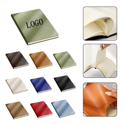 Lychee textured leather A5 Notebook