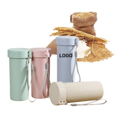 Wheat Straw Plastic Sports Water Bottle