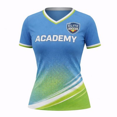 Women's Spandex Interlock Soccer Jersey Sublimated 180 gsm