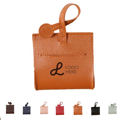 Elegant Leather Dog Waste Bag Dispenser