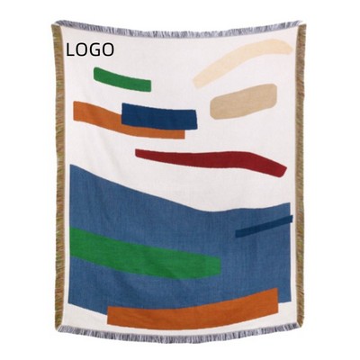 Woven Jacquard Throw Blanket
